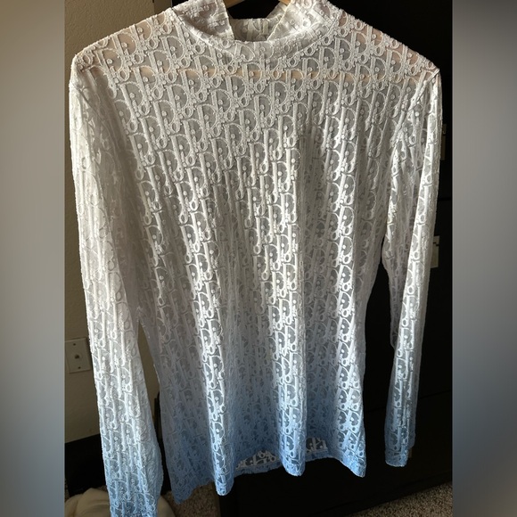 dior sheer shirt
